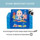 Cocomelon Cozee Flip-out Chair - 2-in-1 Convertible Sofa to Lounger for Kids by Delta Children