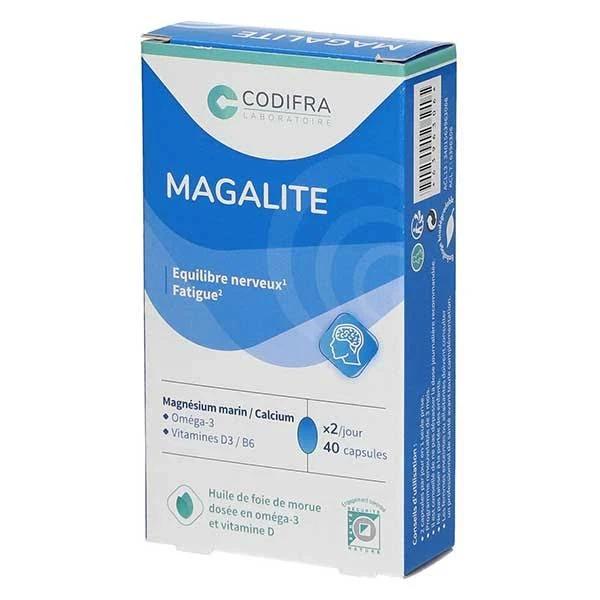Codifra Magalite Fatigue & Nervousness 40 Capsules