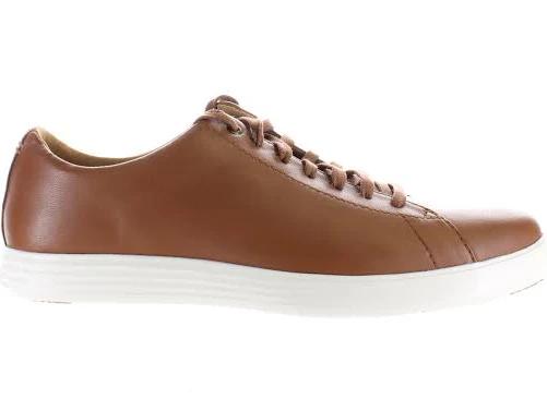 Cole Haan Grand Crosscourt II Mens Leather Trainers Tan UK 6