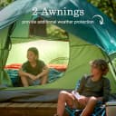 Coleman Sundome 6-Person Camping Tent - Spruce Green