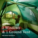 Coleman Sundome 6-Person Camping Tent - Spruce Green