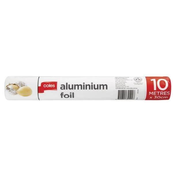Coles Aluminium Foil Wrap 10m x 30cm