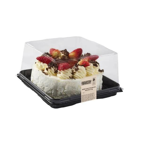 Coles Bakery Berry Chocolate Decorated Pavlova 410g