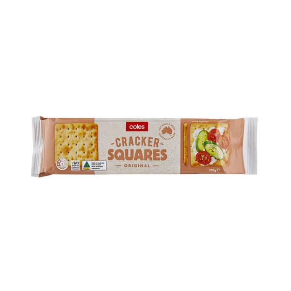 Coles Cracker Squares 250g