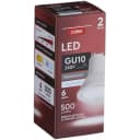 Coles GU10 240V 500 Lumens 6 Watt Cool White LED Globe 2 Pack