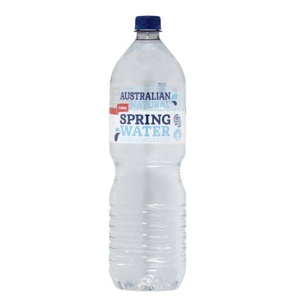 Coles Natural Spring Water 1.5L