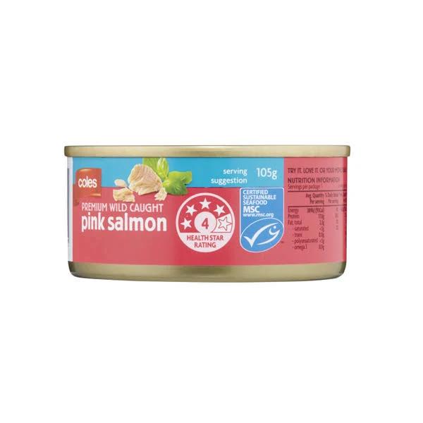 Coles Pink Salmon 105g