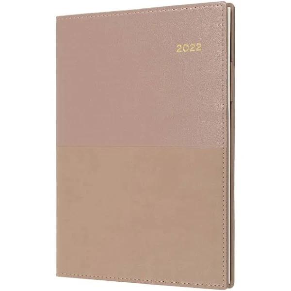 Collins A5 Vanessa Day to A Page 2022 Diary - Rose Gold - AfterPay & zipPay Available