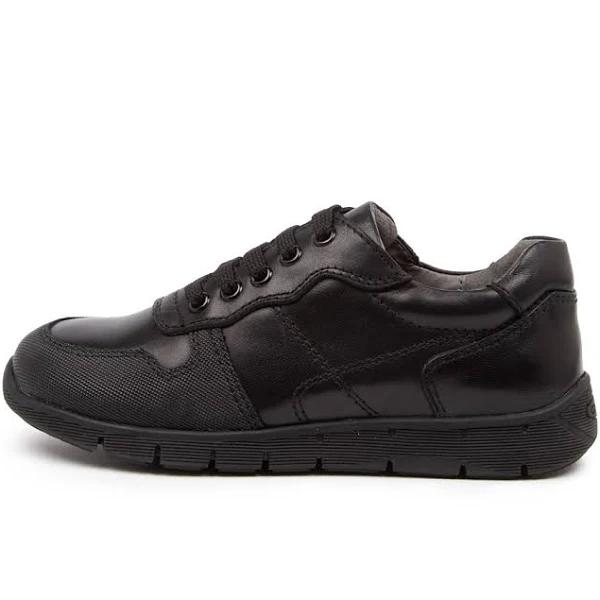 Colorado Prefectl Black Leather Black Boys School Shoes Kids Shoes