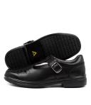 Colorado Spire Snr Black Leather Black Girls School Shoes Kids Shoes