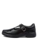 Colorado Spire Snr Black Leather Black Girls School Shoes Kids Shoes