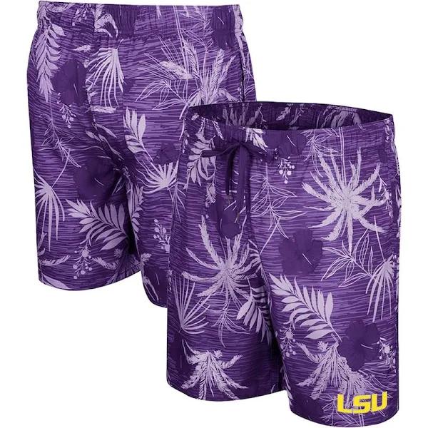 Colosseum Purple LSU Tigers What Else Is New Swim Shorts