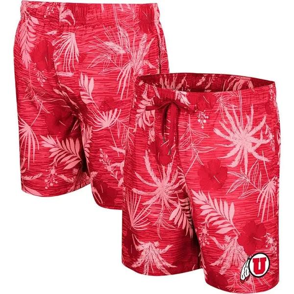 Colosseum Red Utah Utes What Else Is New Swim Shorts