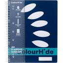 Colourhide 5 Subject Notebook 250 Pages Navy