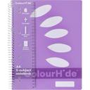 Colourhide 5 Subject Notebook 250 Pages Navy