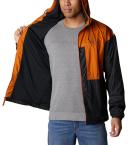 Columbia Flash Challenger Lined Windbreaker, Black/Warm Copper / L