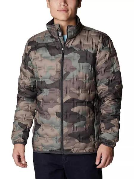 Columbia Men's Delta Ridge Down Jacket Cypress Mod Camo Print XL