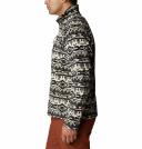 Columbia Men's Fast Trek Printed Half Zip Fleece Ancient Fossil M