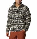 Columbia Men's Fast Trek Printed Half Zip Fleece Ancient Fossil M