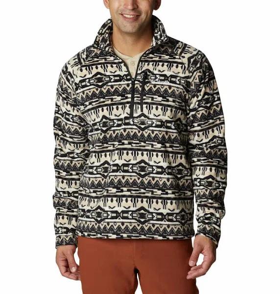 Columbia Men's Fast Trek Printed Half Zip Fleece Ancient Fossil M