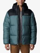 Columbia Puffect Hooded Jacket - Metal & Black