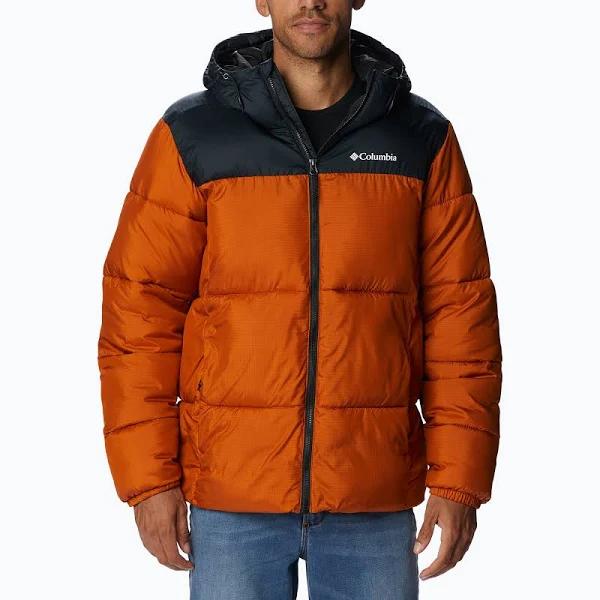 Columbia Puffect Hooded Jacket - Warm Copper & Black