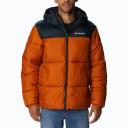 Columbia Puffect Hooded Jacket - Warm Copper & Black