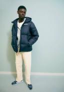 Columbia Puffect Hooded Puffer Jacket - Navy S (36" Chest)