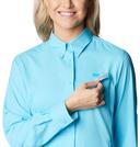 Columbia Women's Tamiami II Long Sleeve Fishing Shirt Hibiscus L