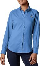 Columbia Women's Tamiami II Long Sleeve Fishing Shirt Whitecap 2XL