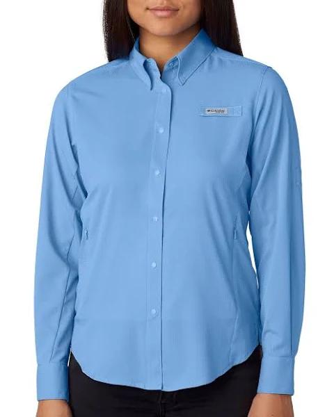 Columbia Women's Tamiami II Long Sleeve Fishing Shirt Whitecap 2XL