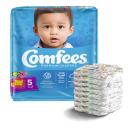 Comfees Disposable Baby Diapers, Size 5, Bag of 27