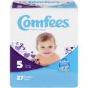 Comfees Disposable Baby Diapers, Size 5, Bag of 27