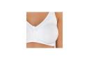 Comfort Strap Moulded Wirefree Cotton Bra, White / 20B by Naturana
