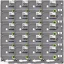Compatible 10 x PT1950 Brother PT-1950 6mm Black Text On White Tape P-Touch Tape