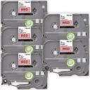 Compatible 10 x PT2700 Brother PT-2700 P-Touch Tape 9mm Black Text On White Tape