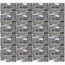 Compatible 10 x PTD200 Brother PT-D200 12mm White Text On Black Tape P-Touch Tape