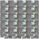 Compatible 20 x PT-2400 Brother PT2400 P-Touch Tape 12mm Black Text On Green Tape