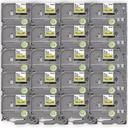 Compatible 20 x PTD200 Brother PT-D200 12mm White Text On Black Tape P-Touch Tape