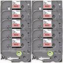 Compatible 3 x PT-9200PC Brother PT9200PC 24mm Black Text On Yellow P-Touch Tape