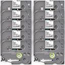 Compatible 5 x PTD200 Brother PT-D200 P-Touch Tape 6mm Black Text On Yellow Tape