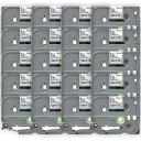 Compatible PT-9500PC Tape Brother PT9500PC 18mm Black Text On Silver P-Touch Tape