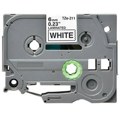 Compatible PT1830 Brother PT-1830 6mm Black Text On White Tape P-Touch Tape