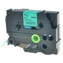 Compatible PT9700PC Brother PT-9700PC Tape 18mm Black Text On Green P-Touch Tape