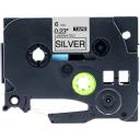 Compatible PTD450 Brother PT-D450 9mm Black Text On Silver P-Touch Tape