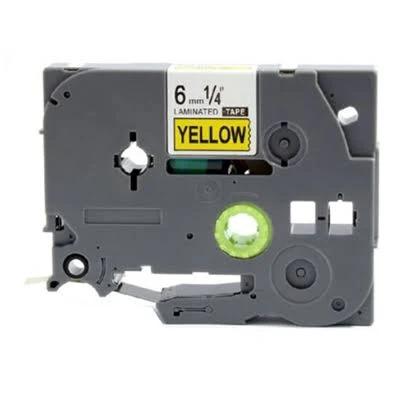 Compatible PTP950NW Brother PT-P950NW P-Touch Tape 6mm Black Text On Yellow Tape