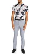 Connor Diamond Slim Stretch Dress Pant Light Blue 33