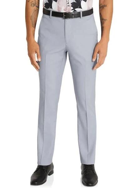 Connor Diamond Slim Stretch Dress Pant Light Blue 33