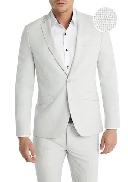 Connor Wilfred Skinny Suit Jacket Silver 42