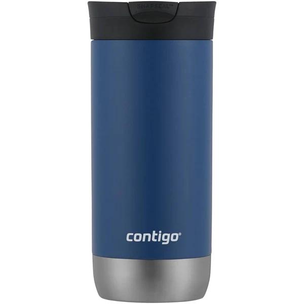 Contigo Huron Snapseal 473ml Stainless Steel Travel Mug - Blue Corn